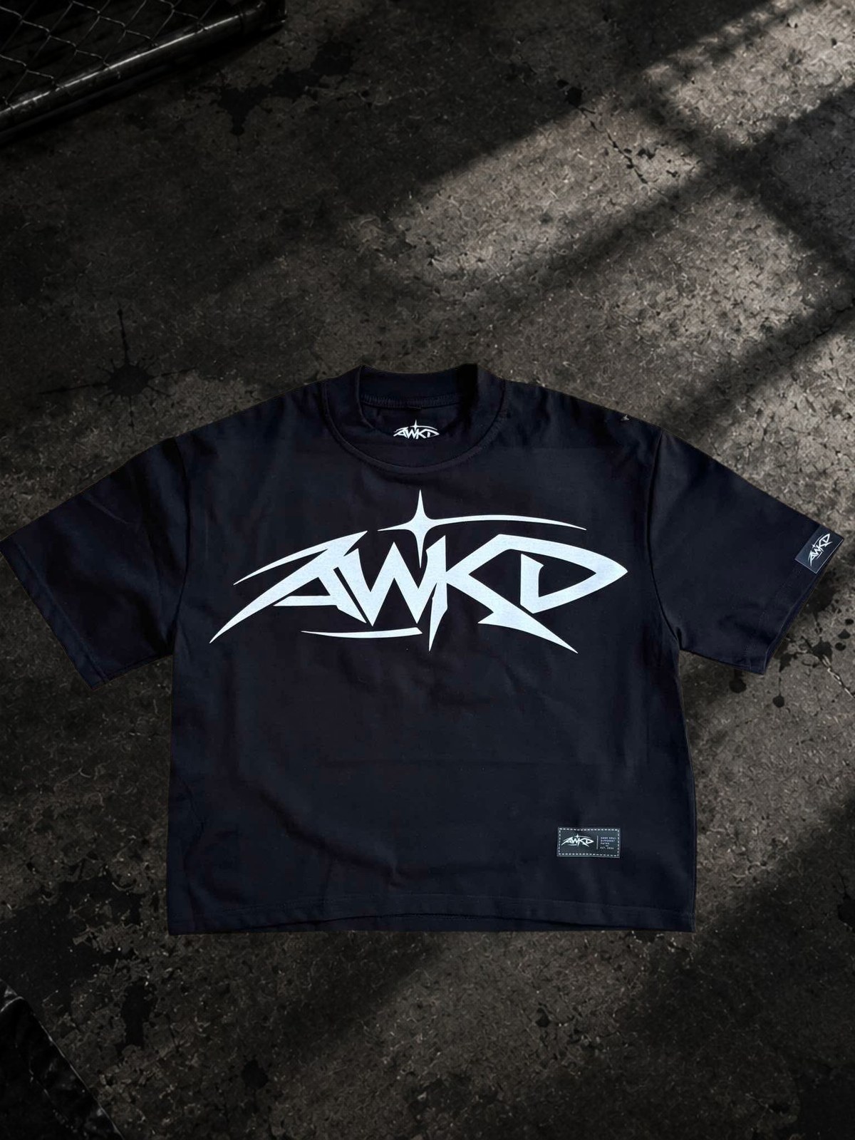 Forged Against Fate Boxy Cropped Tee – Black