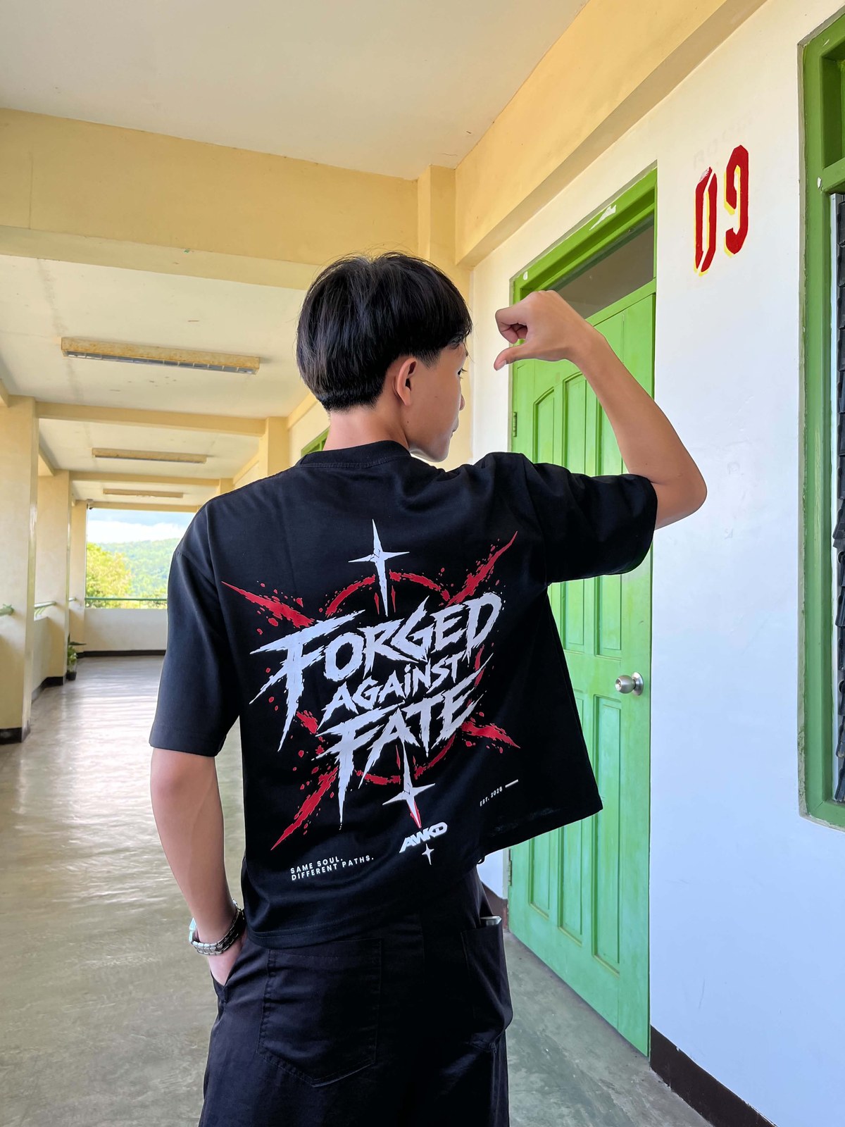 Forged Against Fate – Back graphic